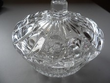 Schöne alte Glas Dose mit