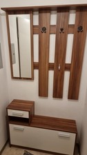 Garderobe Set Holz mit Spiegel
