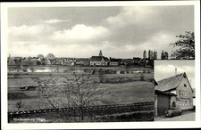 Ak Niedernberg am Main Unterfranken, Gasthaus zur Krone, Gleisbett - 3827142