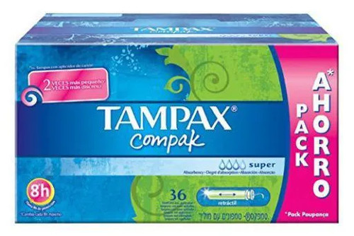 Tampax compak tampon super - tampax,
