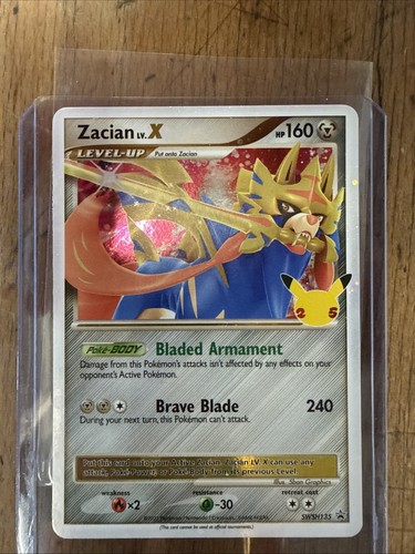 Pokémonkarte zacian x - pokémonkarte, lv.x