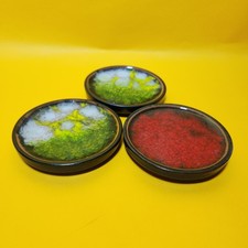 vintage set of three coasters