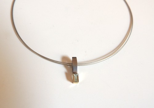 Edelstahlcollier mit anhänger - mit,