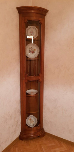 Vitrine eckvitrine stilmöbel - vitrine,