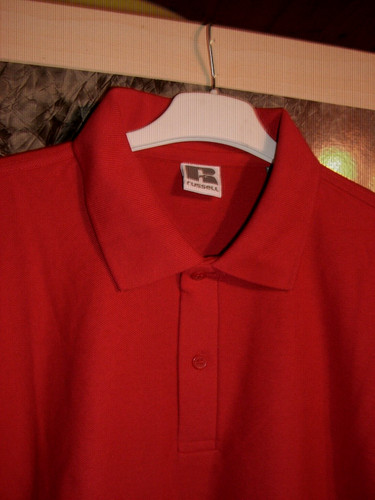 Poloshirt russell rot - poloshirt, russell,