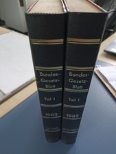 Bundesgesetzblatt BGBl Teil I Original Gebunden 1983-92 10 Jahrgänge Konvolut