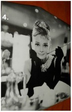 MiniPoster - Neu - Audrey Hepburn  - schwarz/weiß - 50x40