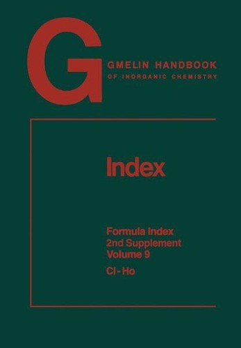 Gmelin handbook inorganic - gmelin,