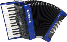 HOHNER Akkordeon, Bravo II 48, blau, silent key, inkl. Gigbag