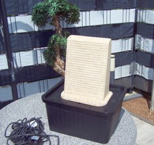 Garten Brunnen Optik Wasserwand Treppenspiel Zierbrunnen Ausstellungsstück