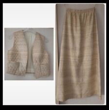 Rock mit Weste aus Seide