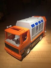 PLAYMOBIL ® Müllwagen 4418 kompl. kippbar Müllt.-Hebefunktion Fahrer + Beifahrer