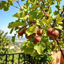 2 winterharte orange Feigen schnellwüchsige exotische Pflanzen im für den Garten