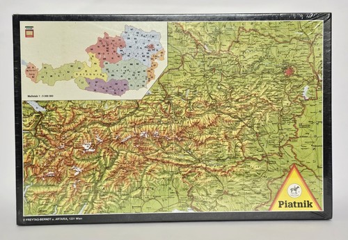 Piatnik puzzle austria - austria, map