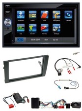 Blaupunkt 2DIN Bluetooth TMC USB Lenkrad SD Navigation für Audi A4 2001-2008 Vol