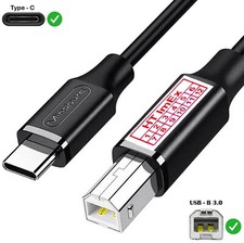 USB-C auf USB B 2.0 Scanner Druckerkabel HP Officejet 330, 630, R60, G85, V30