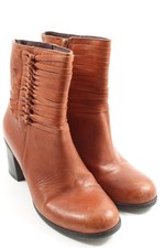 BRAKO Reißverschluss-Stiefeletten Damen Stiefeletten Gr. DE 36 cognac