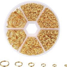 690 Stück Gold Biegeringe