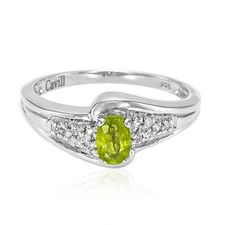 Kupfer Turmalin Silber Ring