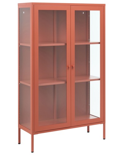 Vitrine stahl goldbraun - mit, 2