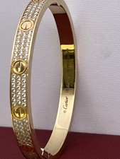 Cartier Love Armreif mit 241Brillanten= 2.41ct - Gr.18 Full Set Top Zustand