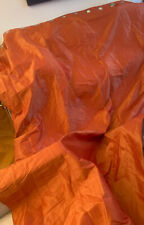 Großer blickdichter Vorhang Zimmer&Rohde Ösen Bestzustand rostrot u zarte Streif