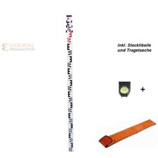 Teleskop Nivellierlatte 5 Meter Meßlatte Messlatte Nivelliergerät Rotationslaser