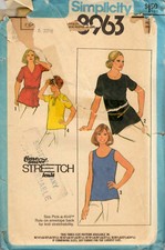 Vintage 1979 Schnittmuster S8963  Bluse, Shirt