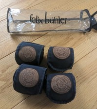 4x Bandage Felix Bühler Blau Neuwertig Pferde Pony Reiten Pferdebandage