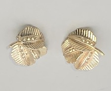 Vintage Clip Ohrringe Blätter