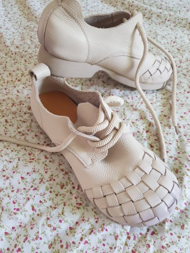 Halbschuh flach beige - flach,,