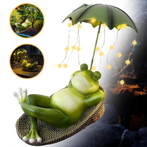 Solar frosch gartendeko - solar,