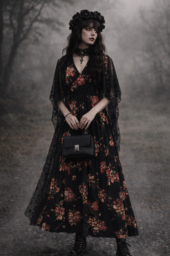 Original 70er hippie - hippie, maxikleid