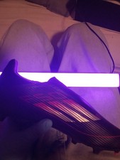 Adidas F50 Laceless Fußballschuh Größe 44 Schwarz-Rot Neuwertig mit Karton