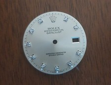 Rolex Factory Silver Diamond Dial per Ref: 16000 16030 16014 16200 16220 16234 