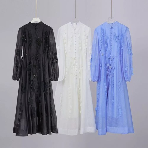 Elegantes damen kleid lang - kleid,