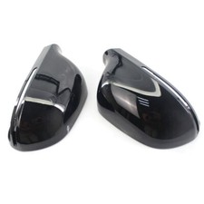 1Paar Spiegelkappen Schwarz