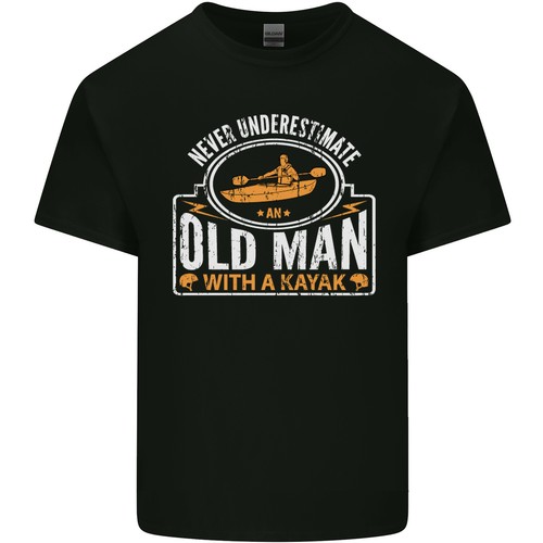 Old man with kajak - with, a