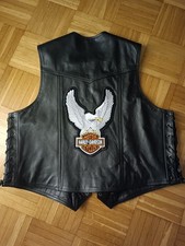 Lederweste mit Harley Davidson