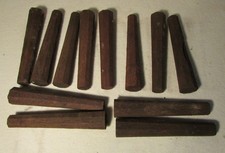 12 Hartholzteile zum