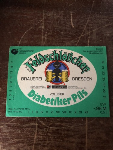 Bieretikett feldschlösschen - bieretikett,