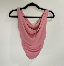 Zara Wasserfall Top Rosa XS Neuwertig