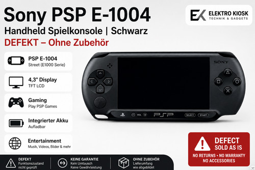 Sony psp 1004 black - sony, e-1004