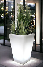 Großer LED Blumenkübel 69,5x 45 cm beleuchtet RGB  Pflanzkübel modern Blumentopf