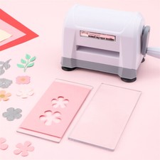 Weiß Mini Manuelle Stanzmaschine Mit Schneideplatten DIY Scrapbooking Handwerk