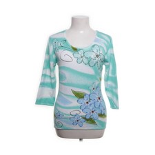 Art Colour, Strickpullover, Größe: S, Weiß/Grün, Elasthan/Polyamid/Viskose #idE