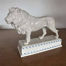 Porzellan Figur Schreitender Löwe Hutschenreuther 8802 Entwurf Stefan Vintage
