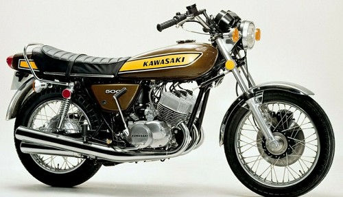 1975 kawasaki 500 - kawasaki, tank