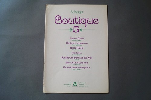Schlager boutique heft - boutique, 5