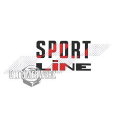 Schriftzug Sportline Schwarz /